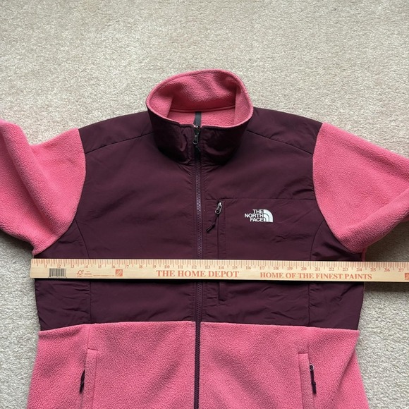 The North Face Denali Jacket Womens 2XL Pink Burgundy Polartec Fleece Full Zip - Picture 4 of 13